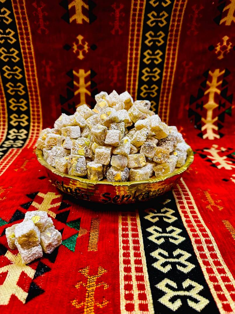 Sade Çifte Kavrulmuş Fıstıklı Lokum 500gr - 1